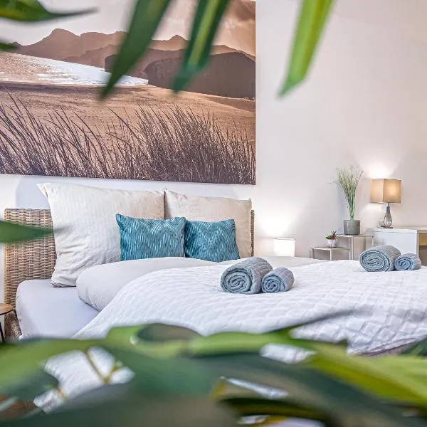 Gemütliche Ferienwohnung mit 2 Schlafzimmern, kostenfreiem Parkplatz, modernem Bad, Küche, Waschmaschine & Trockner, hotel di Leipzig