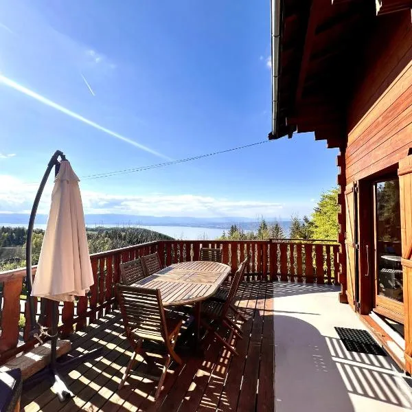 Chalet Mouflon - Vue lac imprenable, hotel in Thollon