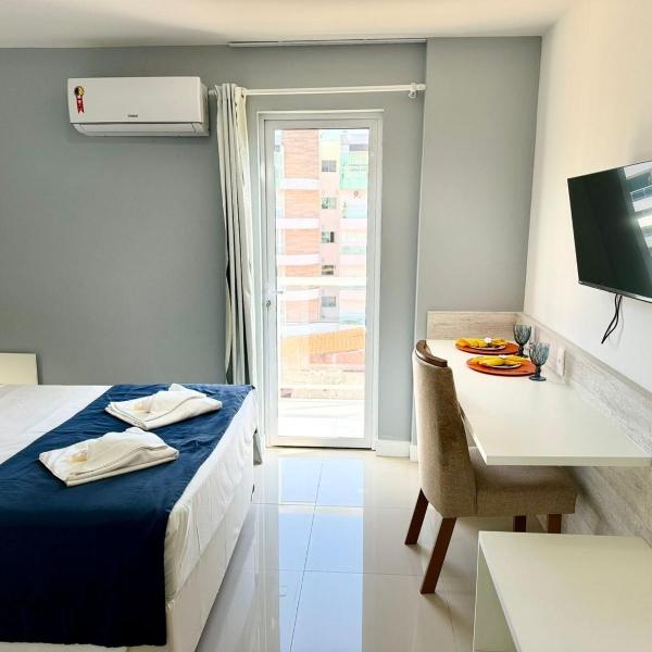 Flat 427 confortável na Passagem à 700m da praia - Foto 2