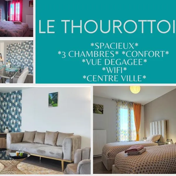 Le Thourottois*Centre ville*Wifi*Spacieux*Confort* Saint-Gobain, hotel i Chiry-Ourscamp