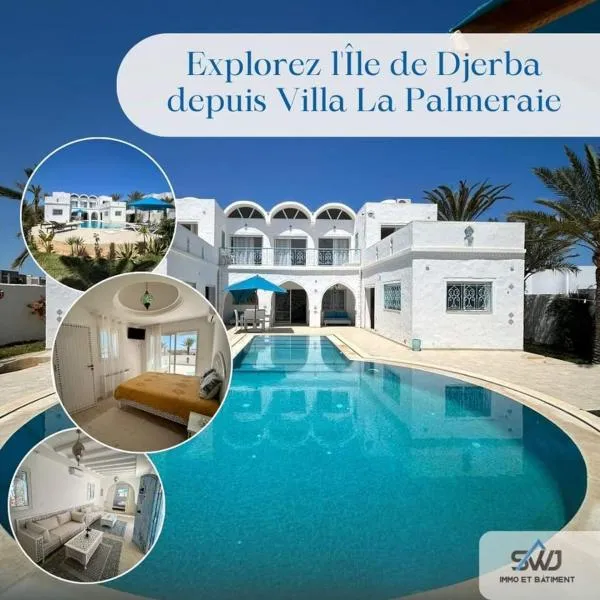 Villa La Palmeraie d'Arkou, grande piscine, hotell i Arkou