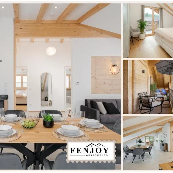 FENJOY: Ferienapartment mit Bergblick / Balkon / BBQ, hotel v destinaci Bernau am Chiemsee