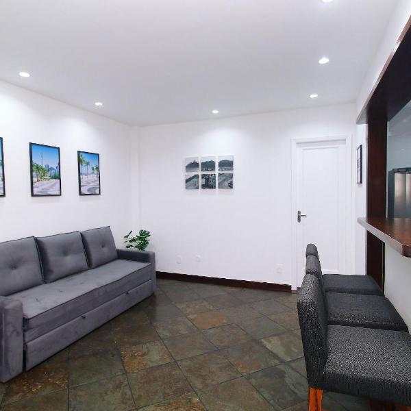 Lindo sala e quarto, pé na areia em Ipanema - Foto 5