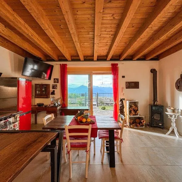 Villetta a schiera con vista lago, hotel in San Zeno di Montagna