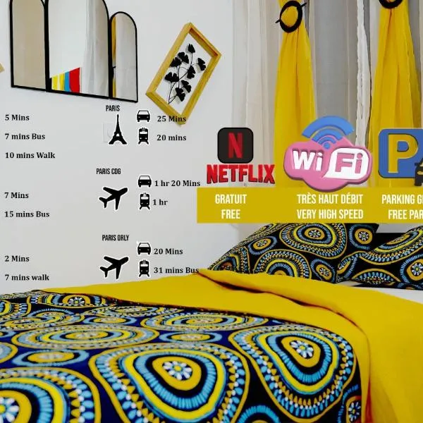 Blissful Escape in Palaiseau, 20 Mins de Paris, hotel in Palaiseau