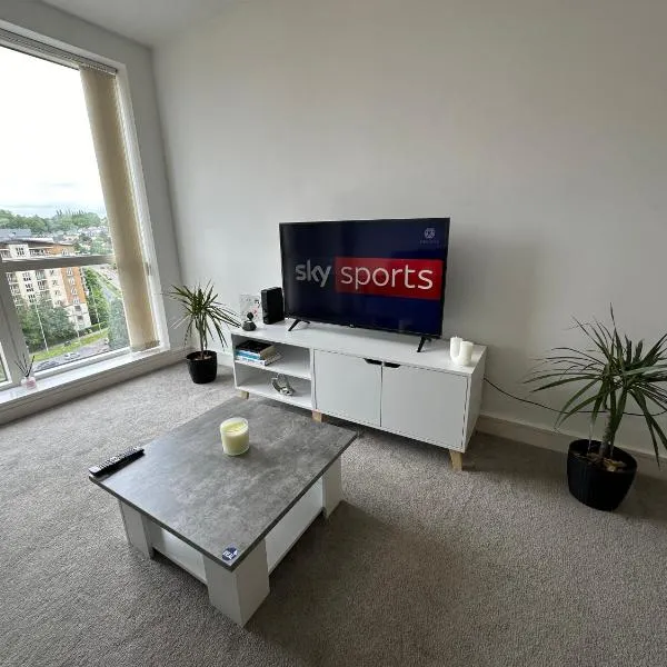 Luxury 1 Bed Apartment Hemel Hempstead Sleeps 4 Luton Airport Nearby，位于赫默尔亨普斯特德的酒店