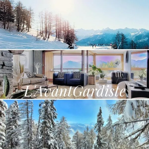 L'AvantGardiste, Spacious 6 bedrooms duplex, panoramic view, hotel v destinaci Crans-Montana