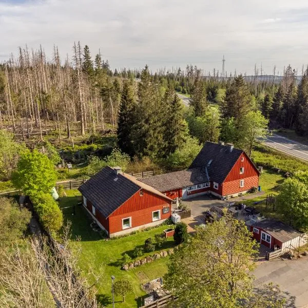 HIRSCH Hänsel Ferienhaus Garten mit Bergblick - Grill -Wald: Torfhaus şehrinde bir otel
