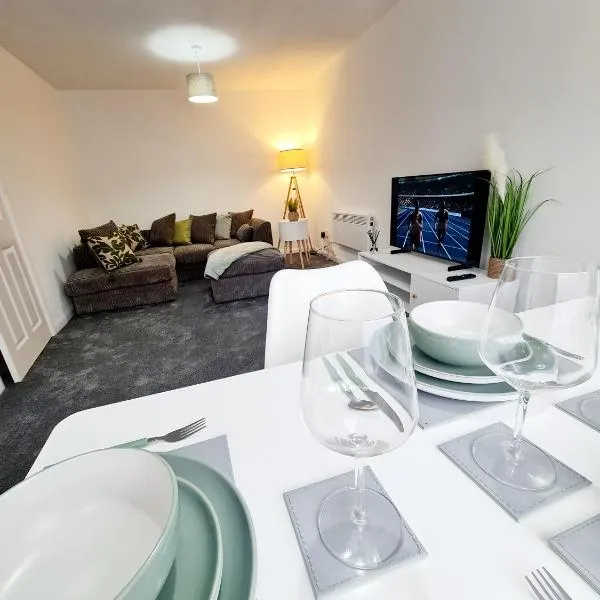 Modern 2 bedroom apartment in Historical Spa town, hotel v destinaci Droitwich
