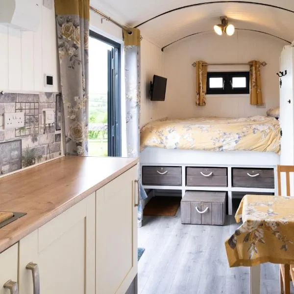 Shepherds hut with valley views, hotel v destinaci Bodmin