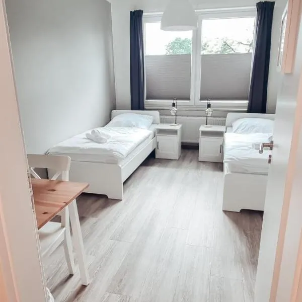 Zweibettzimmer "Grau" in zentraler Lage: Elsfleth şehrinde bir otel