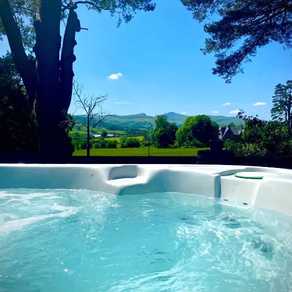 Mountain View Cottage, Hot Tub , Stunning Views, hotel en Llanhamlach
