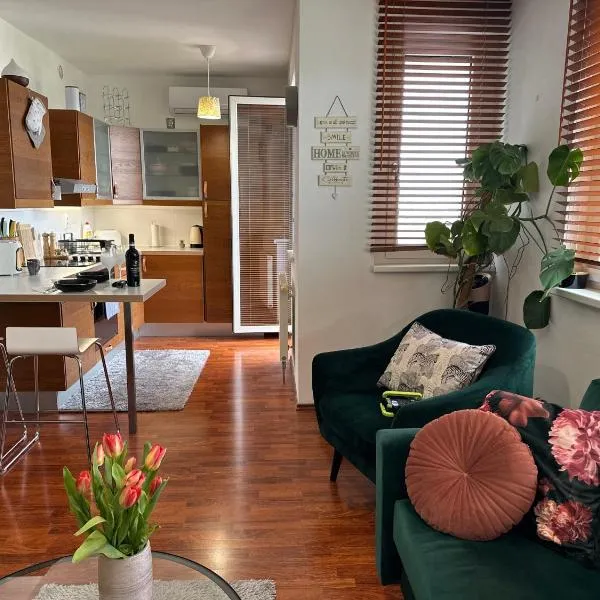 Cozy Apartment with nice balcony seating, 9th floor, parking, hotel in Bratislava