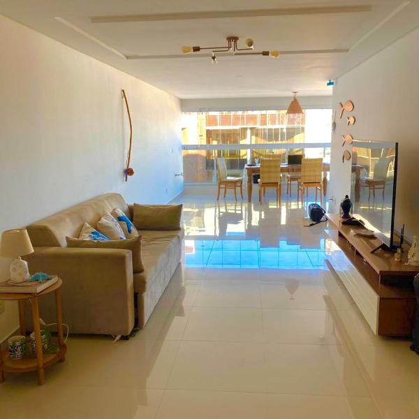 Apto NOVO BEIRA MAR Praia do Morro vista mar e montanha com 120m 3 qtos Ed Elegance limitado a 8 hóspedes independente da idade - Foto 4
