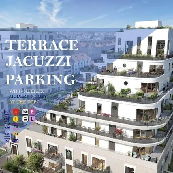 Résidence Abraham - Guest Room 1 LaDéfense U-Arena #Terasse #Fibre #Netflix – hotel w mieście Colombes