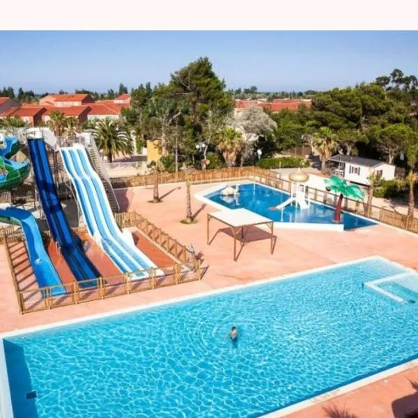 Mobil-home climatisé Plage à 3 min Proche Barcarès Piscine chauffée, hotel i Torreilles
