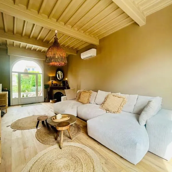 Villa8pers 3'piedplage pleincentre piscine parking、アルカションのホテル