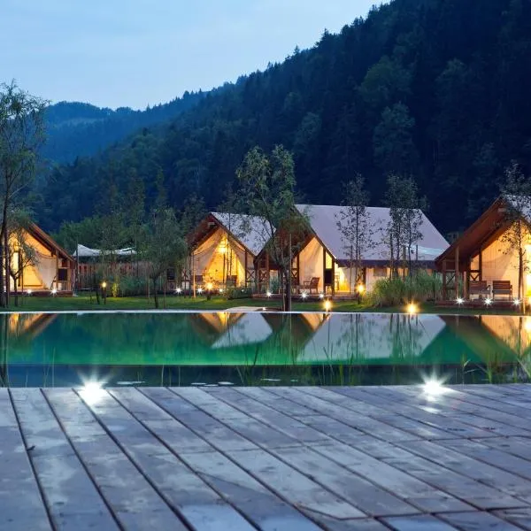 Viesnīca Charming Slovenia - Herbal Glamping Resort Ljubno pilsētā Ljubno