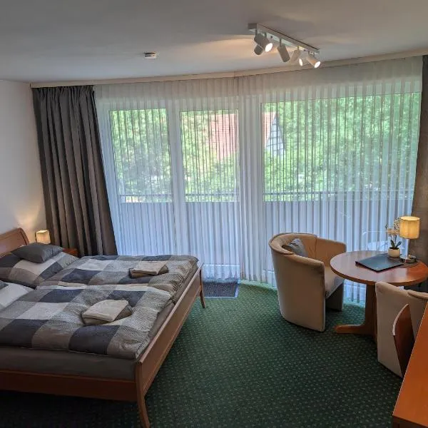 Apartment mit Balkon und Pool, zentral am Waldrand, hotel v destinaci Bad Essen