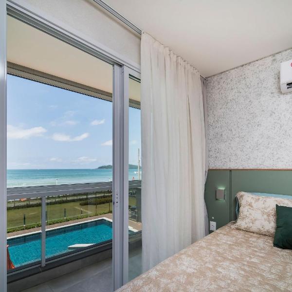 A13 - APARTAMENTO BEIRA MAR NA PRAIA DE BOMBAS 02 SUÍTES - Foto 2
