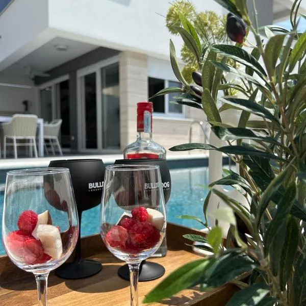 Luxury apartment Black Pearl Beluga with private Pool and Jacuzzi, hotel in Novalja