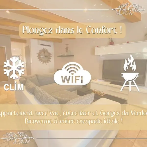 Charmant duplex avec tropézienne, hotel v destinácii Vidauban