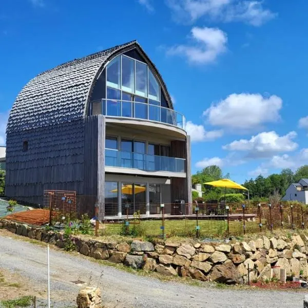 La boite à coucou, Appartement pour 6 personnes, avec jardin , vue mer, à 400 m de la plage pors mabo – hotel w mieście Trébeurden