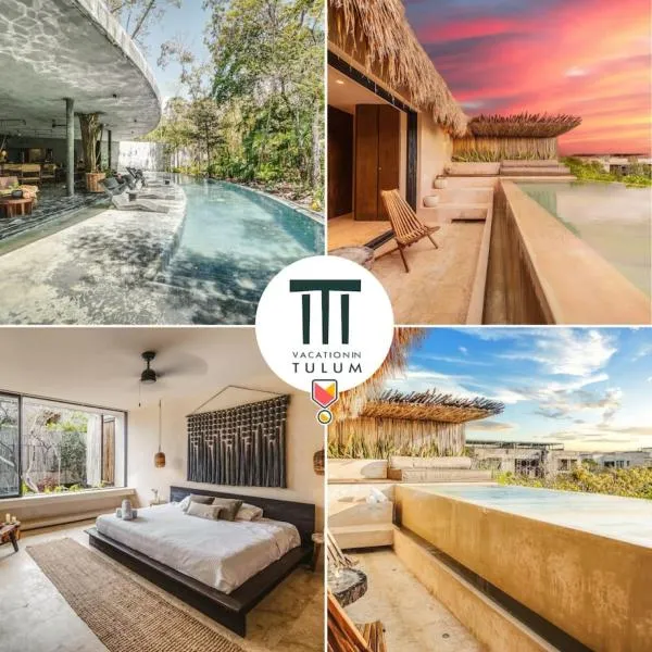 Panoramic 3BR PH with Private Pool, hotel v destinaci Tulum