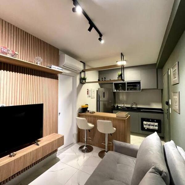 Apto Novo no Brooklin com Ar e Garagem - Foto 5
