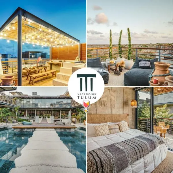 Luxury 2BR Penthouse Tulum Private Pool Cenote, hotel in Tulum