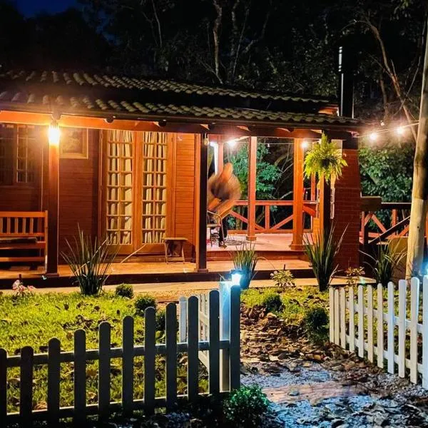 chalé das montanhas gravatal cabana águas claras, hotel in Gravatal