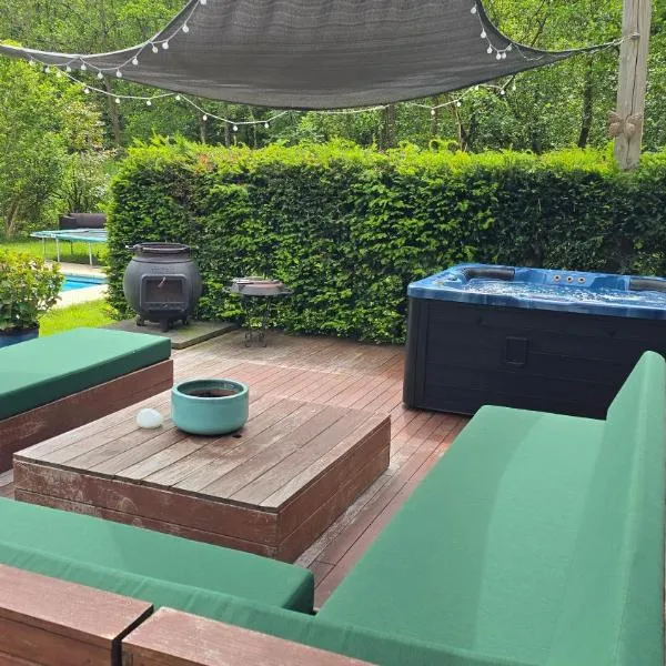 Villa in the forest of Amsterdam with Pool, hotel in Velsen-Zuid