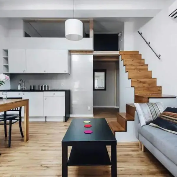Apartment with mezzanine - Radziwiłłowska 27, hôtel à Cracovie