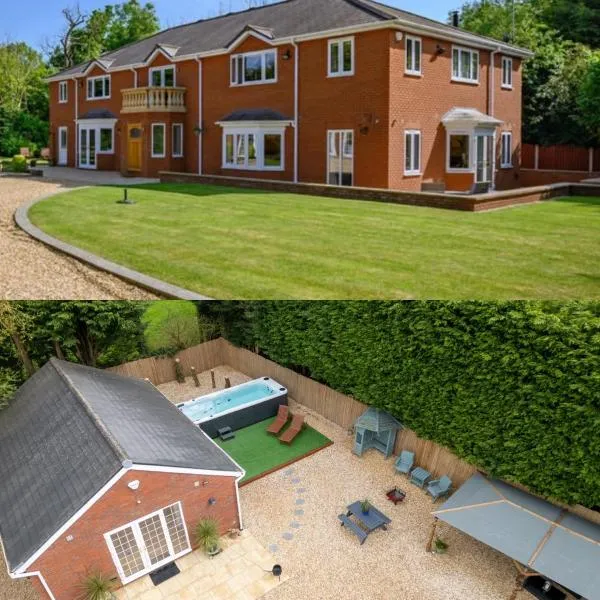 Stratford-upon-Avon 4BR Family Mansion on 1 acre with Pool, Gym & BBQ!, hotel v destinaci Henley in Arden
