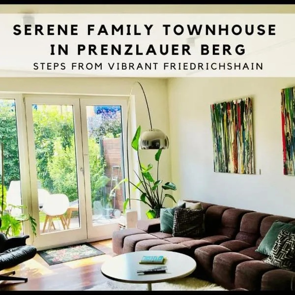 Townhouse with garden, terrace & balcony, hotel v Berlíně