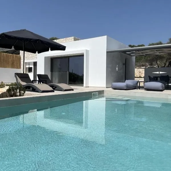 Mesogi Villas, brand new modern, stylish villas, private pool, seaviews, hotel in Meganisi