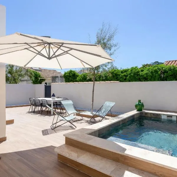 Chez Misha - Sublime maison climatisée à 100m des plages de Carnon – hotel w mieście Mauguio