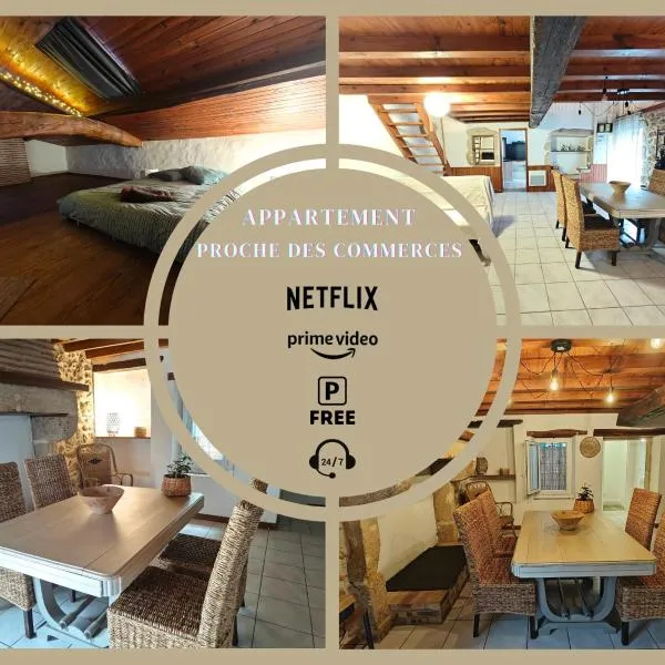Logement entier style chalet - 1 à 5 pers -, hotel in Langon