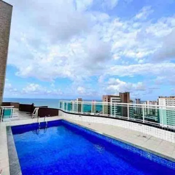Apartamento com piscina no hooftop, 48m2 - Praia da Iracema- Fortaleza, hotel in Fortaleza