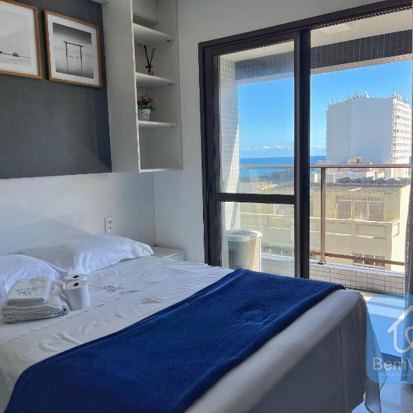 Apartamento aconchegante na Barra com vista mar - Foto 2
