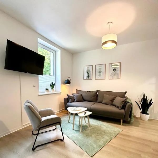 Modernes Apartment mit Queensize-Bett, NETFLIX, Küche, Erdgeschoss, Nähe AMEOS Klinik, hotel di Aschersleben