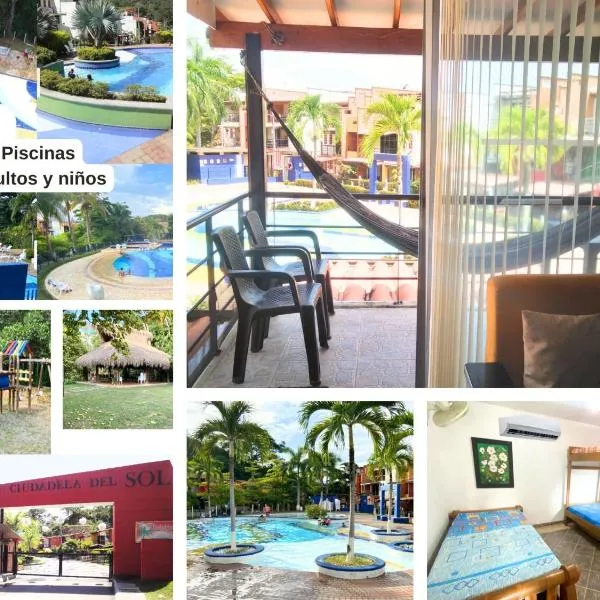 ""Apto 2 Habit, 4 piscinas, Dcto GENIUS, Check in-out extendidos, a 1 cuadra del parque -Ciudadela del Sol-"", hotel di San Jeronimo