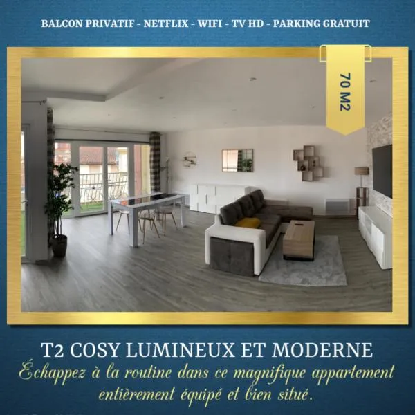 T2 Cosy - 70m2 au Coeur de ville, hotel v destinaci Graulhet