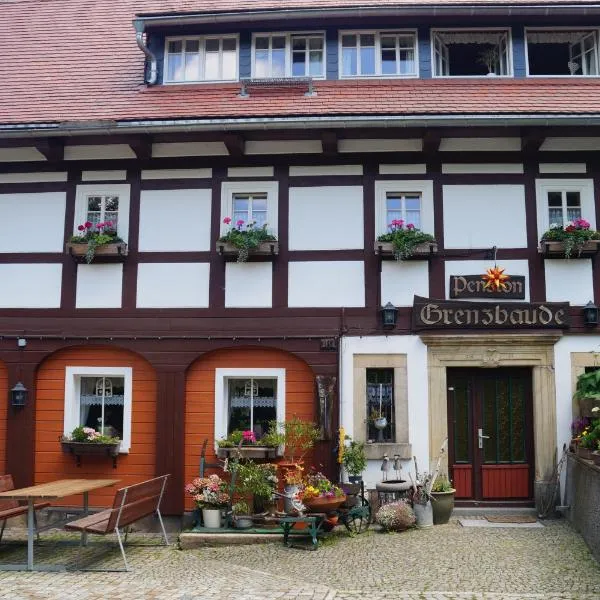 Pension Grenzbaude, Waltersdorf, Sachsen, hotel v destinaci Waltersdorf