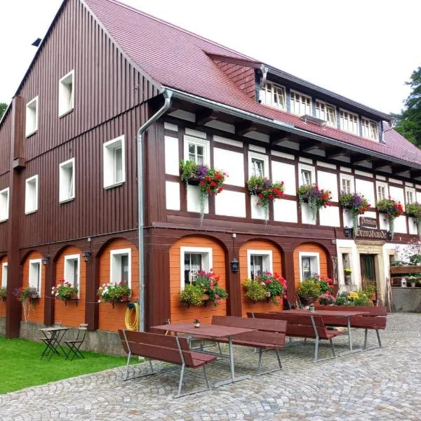 Pension Grenzbaude, Waltersdorf, Sachsen, hotel en Waltersdorf