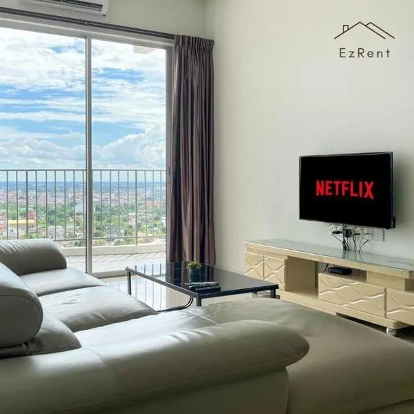 Taiping Comfy 3BR Homestay near Lake Garden with WiFi NetFlix, hotel v destinaci Taiping
