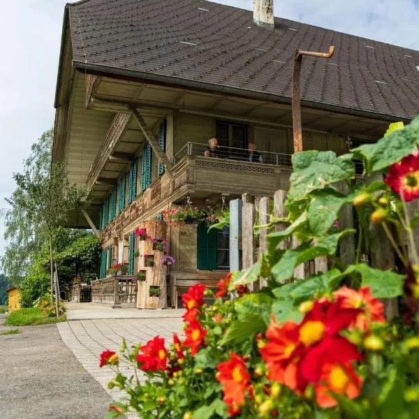 Ferienwohnung auf Bauernhof mit Hotpot und Sauna, hotel v destinaci Sumiswald