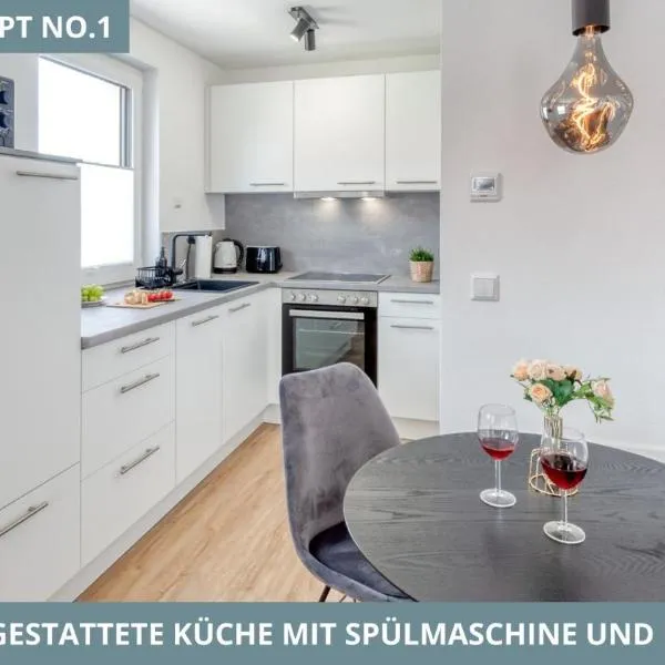 Iller Homes - 5 x Moderne Fewos je 1bis2 oder 1bis4 Pers mit Küche u Balkon - Parkplätze vorhanden, hotel in Vöhringen