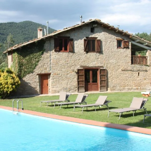 Masía rural el Pati en Borredà, hotel Borredában
