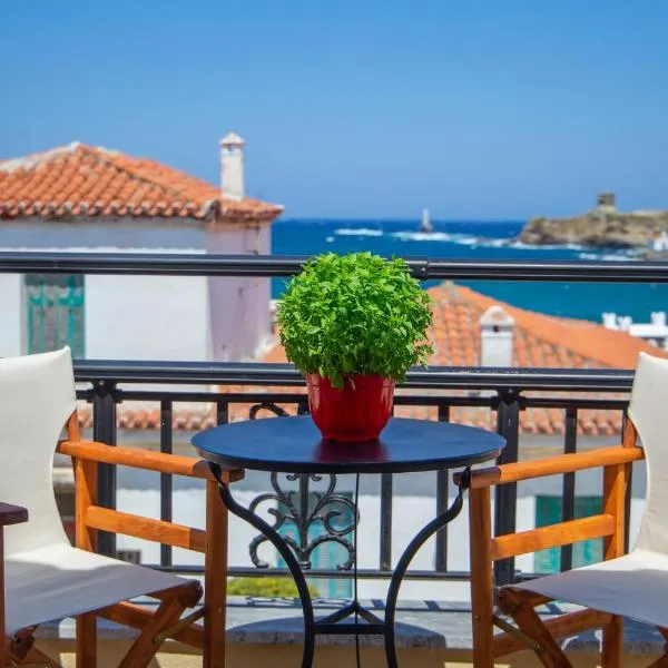 Seaview comfy flat in Andros - walk to beach – hotel w mieście Andros